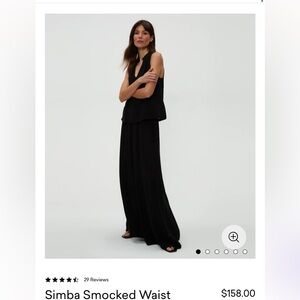 Michael Stars Simba smocked waist Pant Size Small